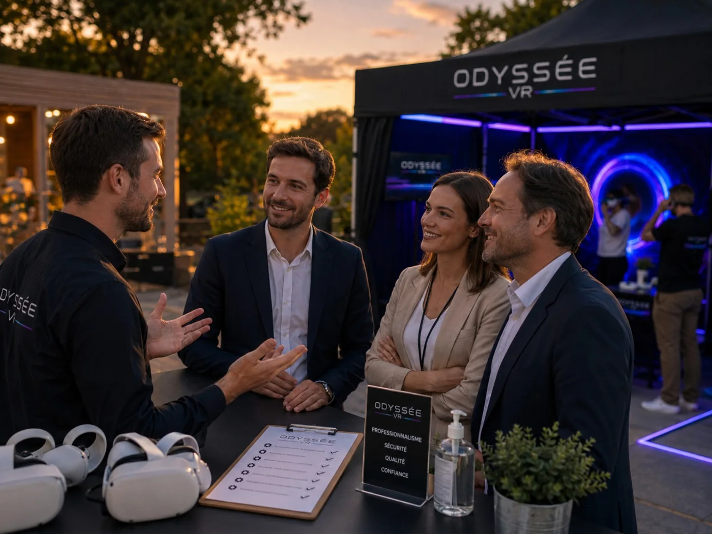 Présentation d’Odyssée VR à des professionnels